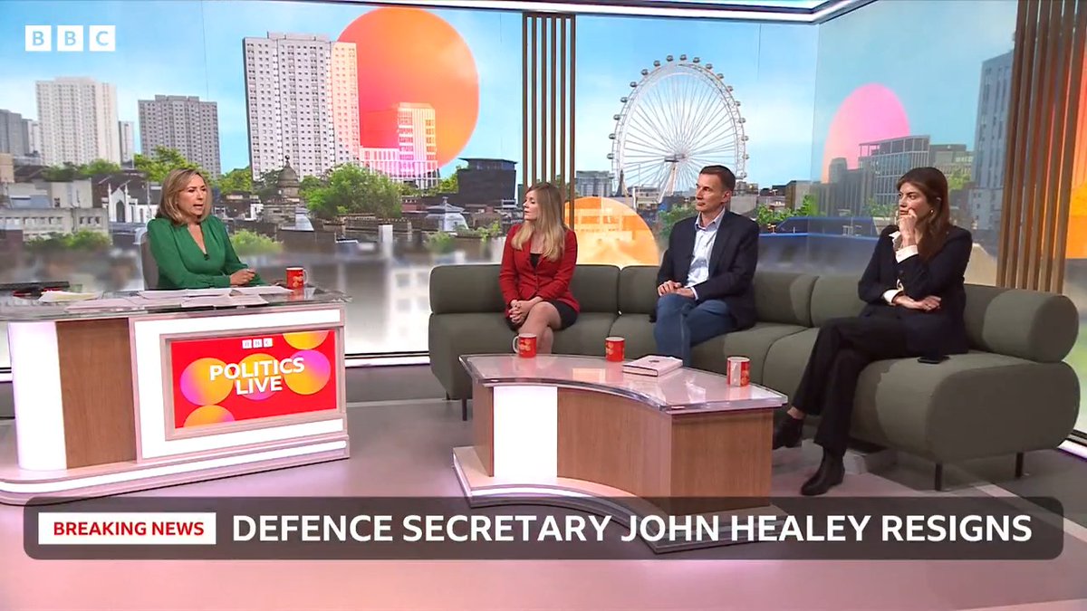 "It's actually a very sad day for British politics" Former Conservative chancellor Jeremy Hunt reacts to John Healey's resignation as defence secretary #PoliticsLive: