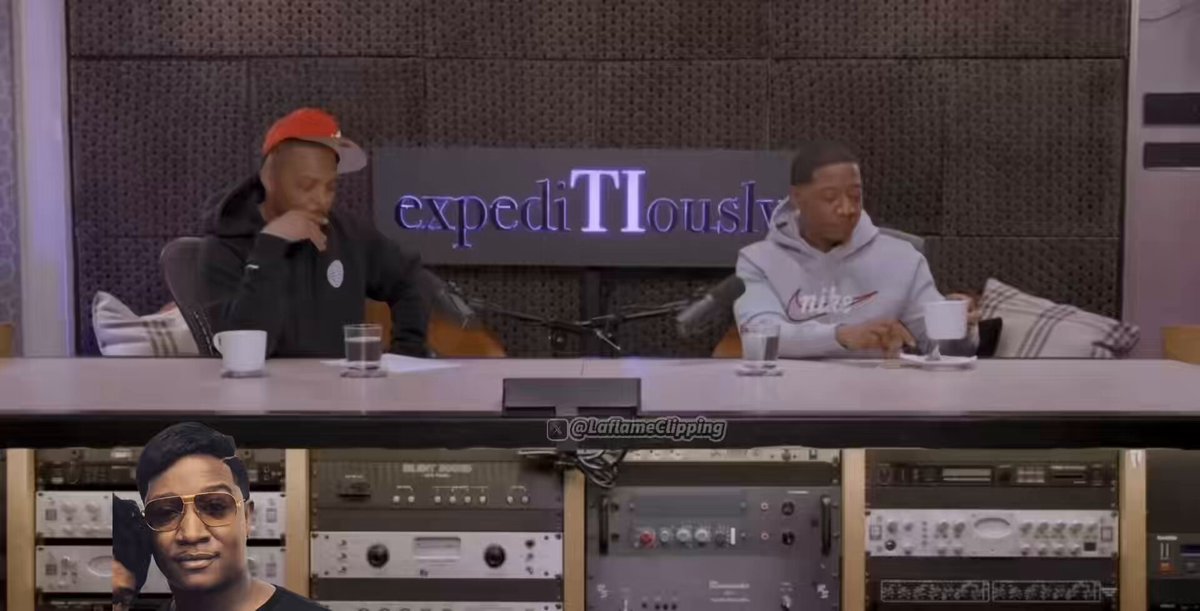 Yung Joc explains to T.I. the reason why he gets crazy haircuts and he reveals he started getting crazy haircuts the day he was going to film with T.I. and he felt like Tip will say some shit to him because he’s the one hosting😂 “I said this shit gonna shut the internet down, i walked in i said give me the white boy sufei”😭