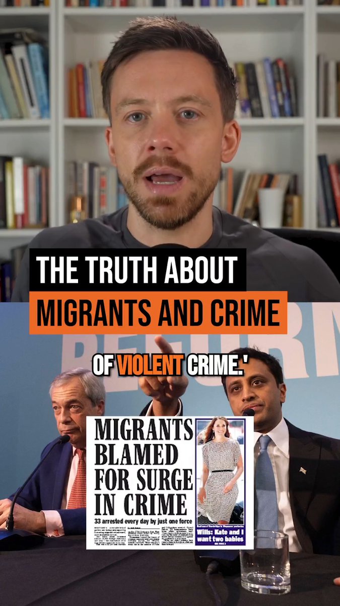 Violent crime is surging because of migrants, we're told. That is a lie. A total raging lie.