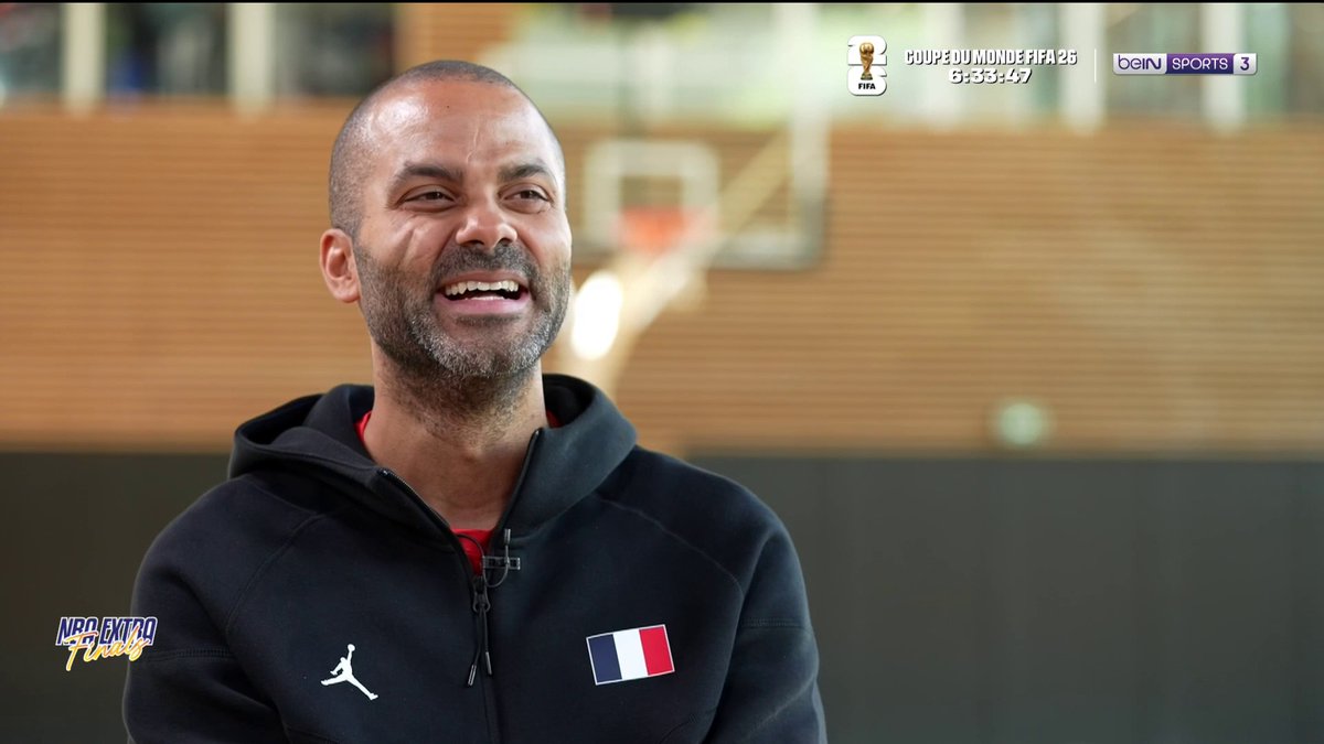🏀 #NBAExtra 🥰 Tony Parker absent des #NBAFinals... pour une bonne raison ! 🗣️ "Je suis trop content pour Victor, trop content pour les Spurs... J'aurais été le premier à San Antonio si je pouvais"