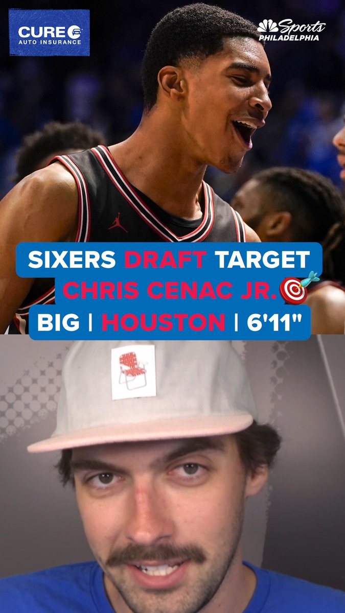 A new big man for the rotation? Chris Cenac Jr. from Houston could fit the bill for the Sixers at Pick No. 22. | CURE Auto Insurance