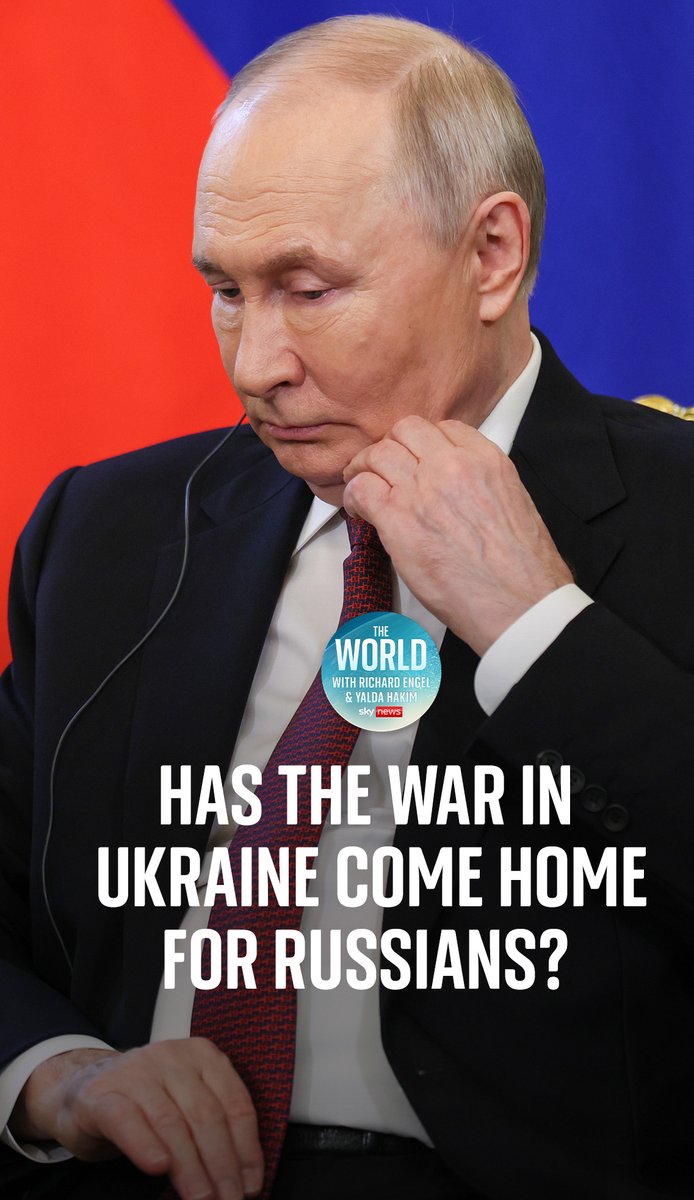 The 'atmosphere is shifting' inside Russia as the impact of the Ukraine war deepens. Sky's Ivor Bennett explains three reasons for the changing mood among Russians ⬇️ Listen to The World 🔗 | Yalda Hakim