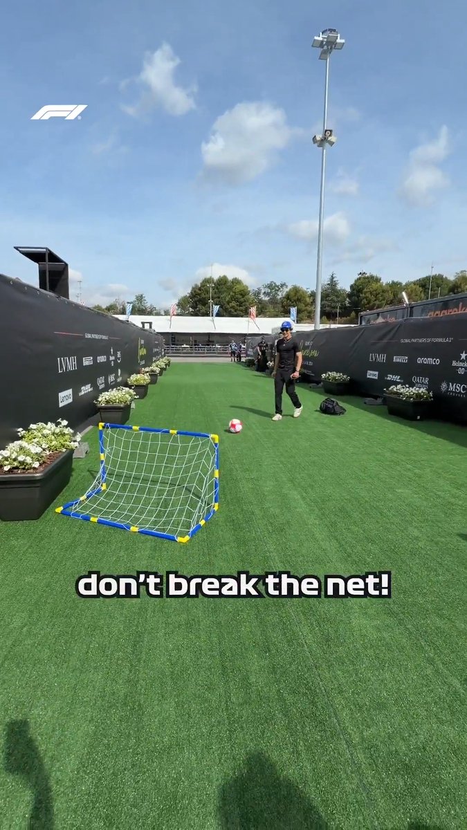 True to his word, Kimi breaks the net 😂 #F1 #BarcelonaGP