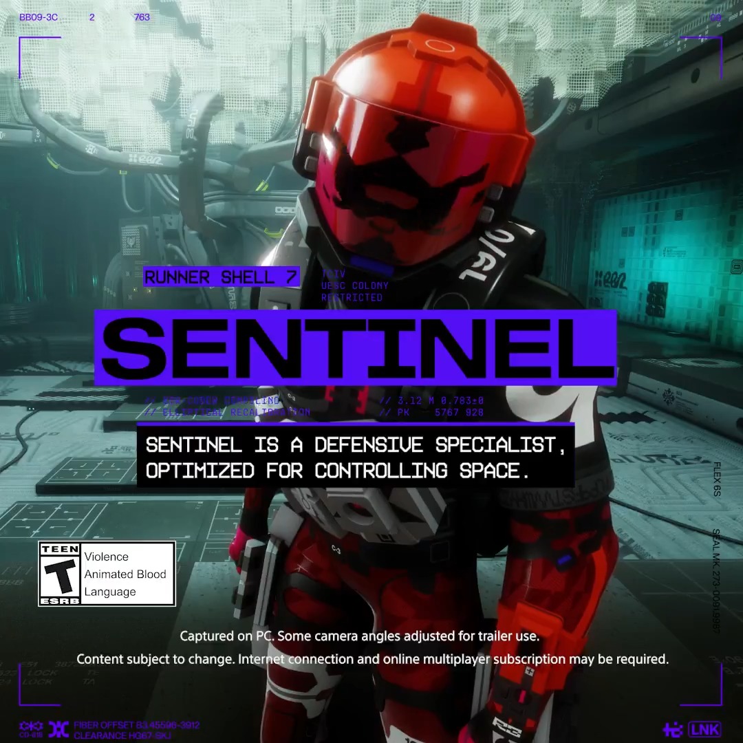 Sentinel is a defensive specialist, optimized for controlling space. If being bombarded by grenades is your personal nightmare, Sentinel's the shell for you.