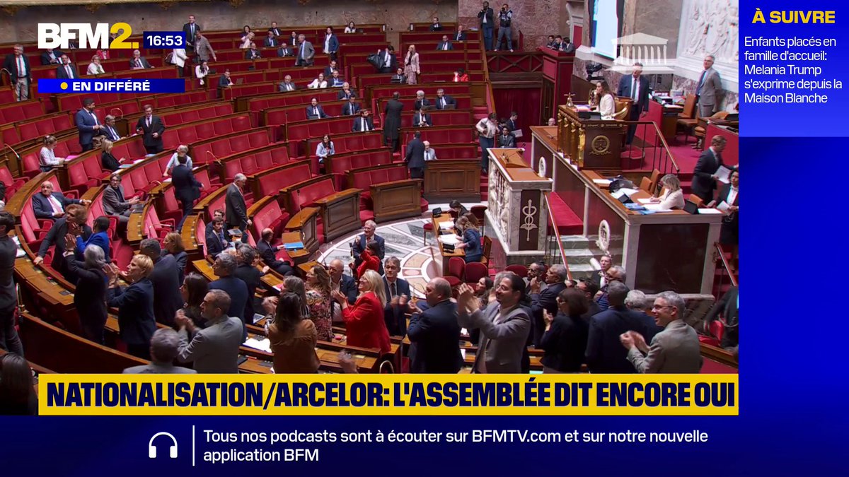 💬"Le chemin n'est pas terminé" ➡️ArcelorMittal: les députés votent à nouveau pour la nationalisation #BFM2