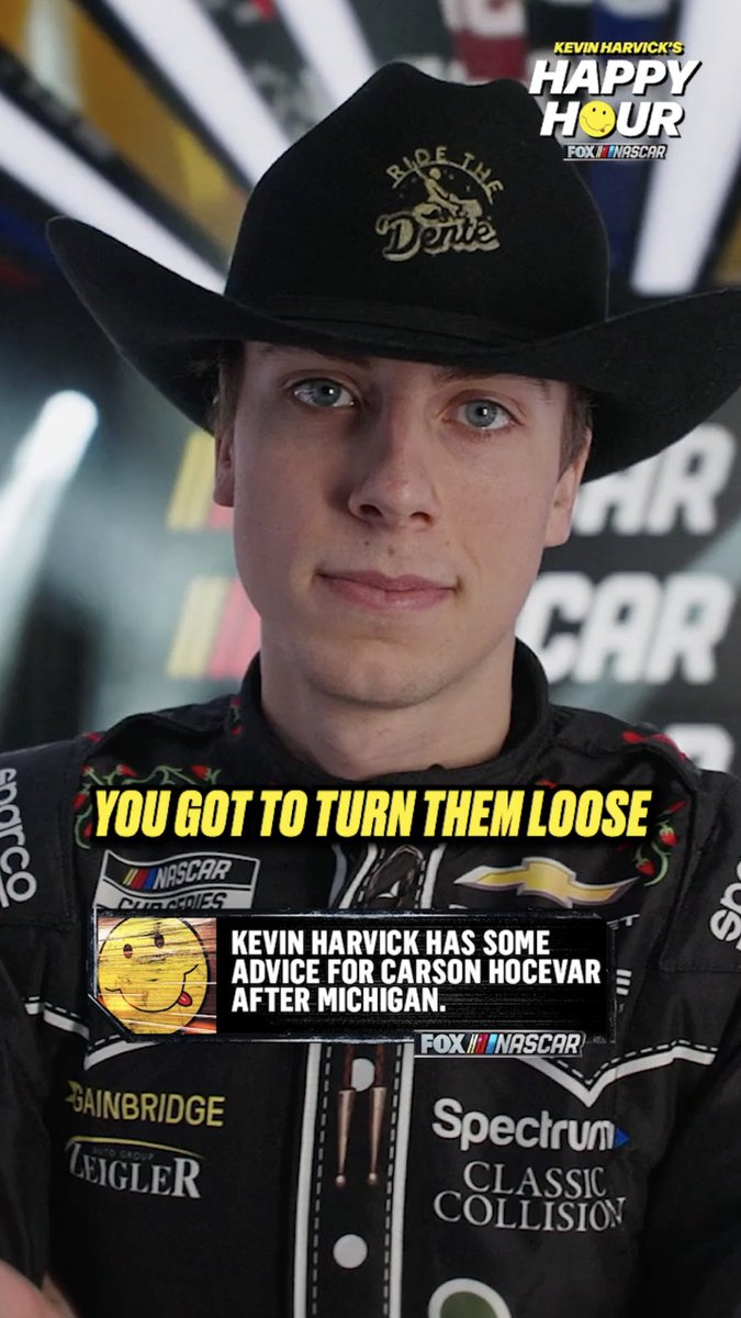 “I would tell him to keep doing what he’s doing.“- Kevin Harvick has some advice for Carson Hocevar