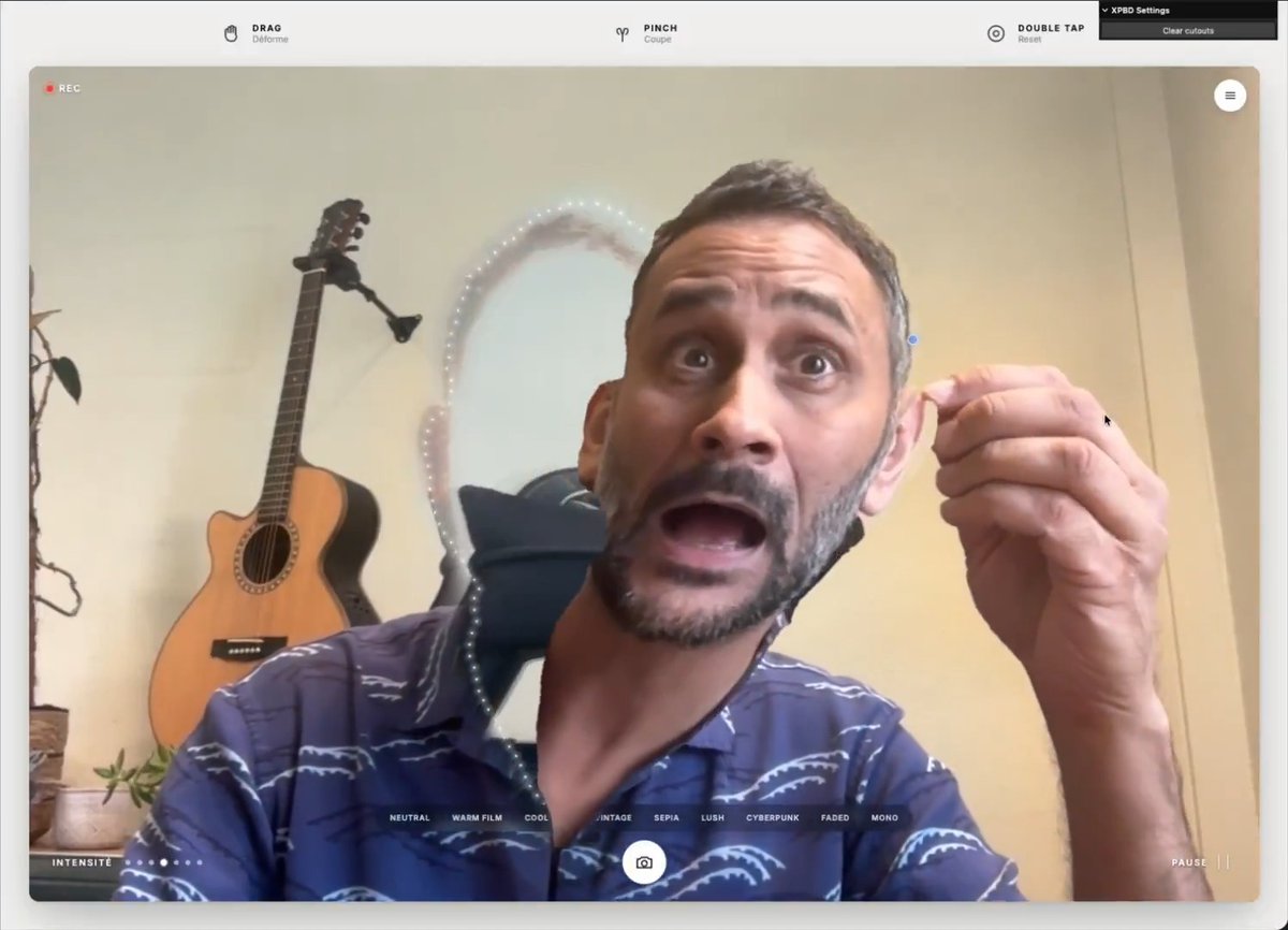 I built a Video Call App that's a little... different. But things went a bit too far. Wait for it 👀 Everything made directly in Omma + mediaPipe Segment Vision