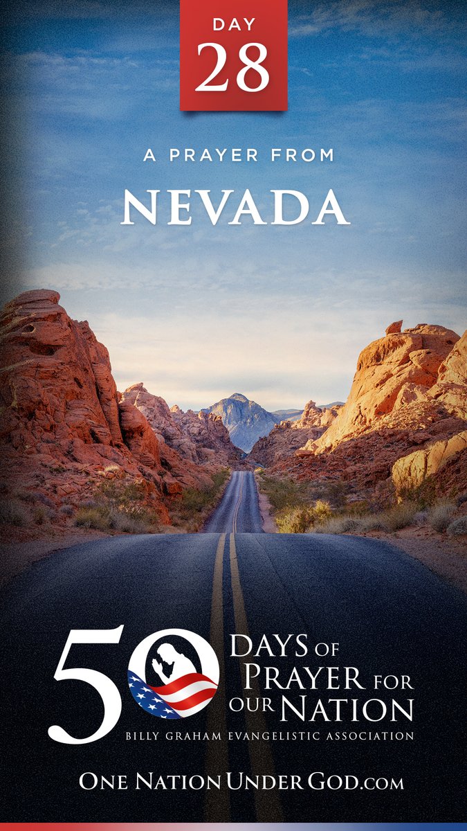 Join us for DAY 28 of 50 Days of Prayer for America with Pastor Scott Worthington of NEVADA. Let us know youโre praying in the comments below, and go to for all 50 videos and moreโฆ #OneNationUnderGod #50Days50States50Prayers BGEA
