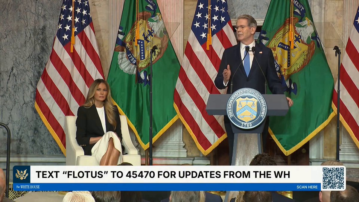 .Treasury Secretary Scott Bessent: “Today, in the place where Hamilton’s legacy surrounds us, we are extending the reach of this institution to the young people whom his wife devoted herself to defending. We are affirming that the American Dream belongs to every child. And because of the President and Mrs. Trump, through her Fostering the Future Initiative, we are equipping more children to claim their rightful share of it.”