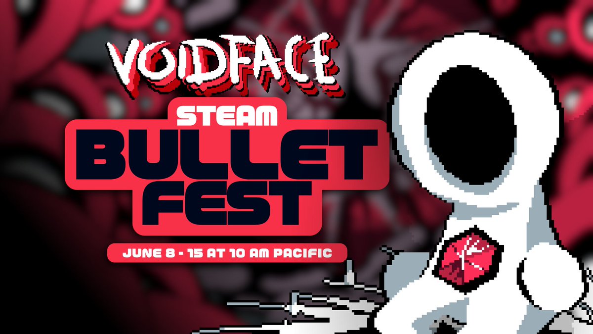 A seriously hard bullet hell boss rush arena shooter: VOIDFACE! Try the demo and wishlist on Steam now.