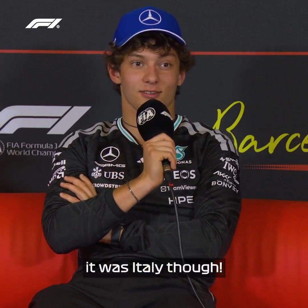 It can't be Italy, so who does Kimi fancy to win the World Cup? 🤔 #F1 #BarcelonaGP