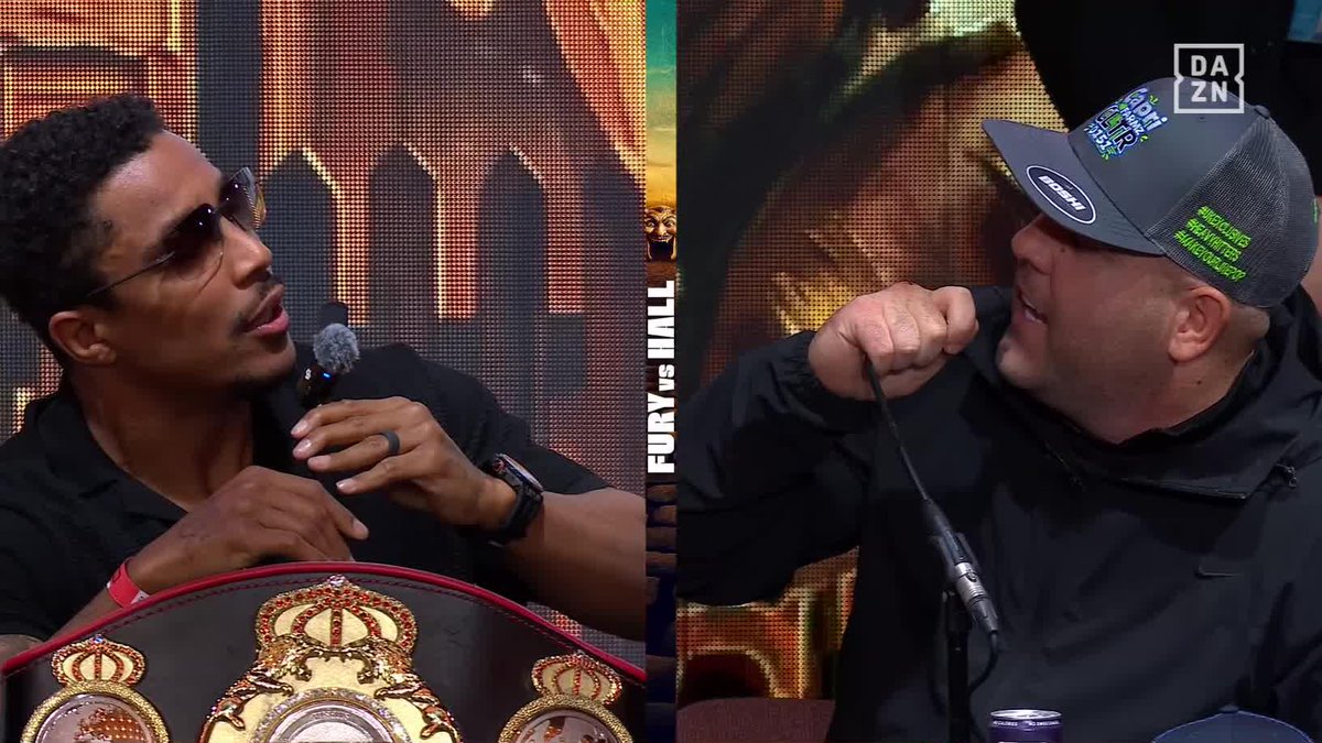 Now Jordan McCann goes after Anthony Taylor. The bloke is on smoke 🤣💨 Don’t miss Fury vs Hall, THIS SATURDAY at use code IFLTV20 for 20% off the PPV! #DAZNFuryHall | #MisfitsBoxing