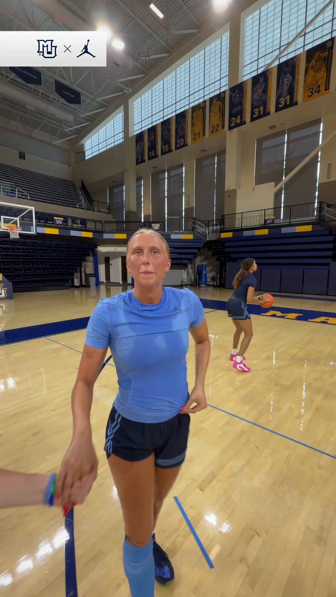 For the record ladies, we love you guys just the way you are🥲💙 #WeAreMarquette | #playwithHEART