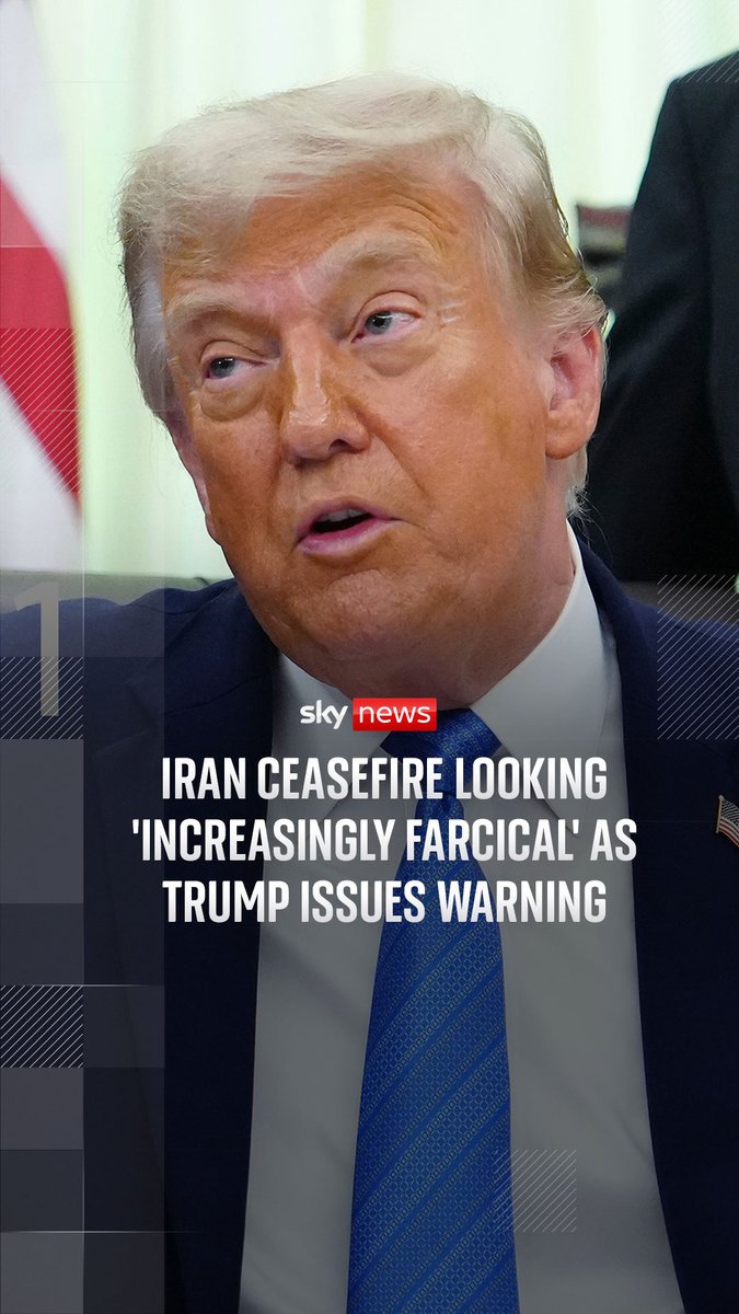 Sky's US correspondent Mark Stone takes us through Donald Trump's latest social media post, in which he threatens to take a key Iranian island and likens to the situation to US action in Venezuela. Iran war latest: