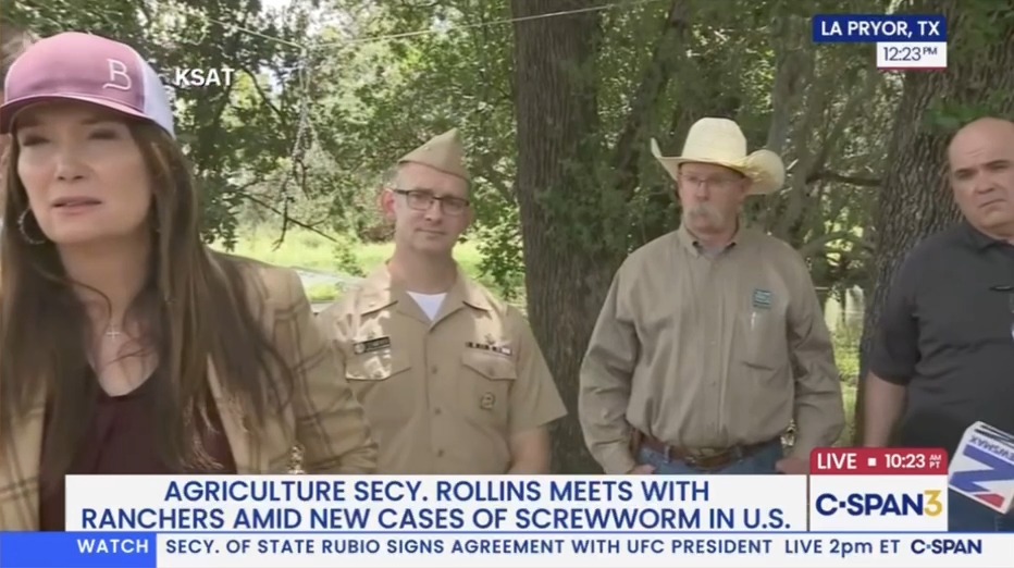 USDA Official: The New World Screwworm is a parasite that can affect any warm-blooded organism. So that could potentially be humans
