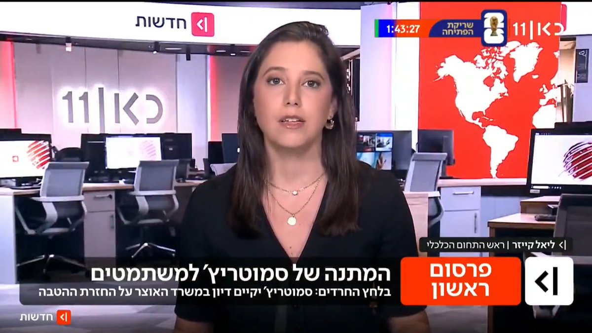 שר האוצר סמוטריץ' פועל להחזיר הטבות מס לעמותות שמממנות משתמטים | פרסום ראשון של Liel Kyzer || ליאל קייזר #מהדורתכאןחדשות עם טלי מורנו