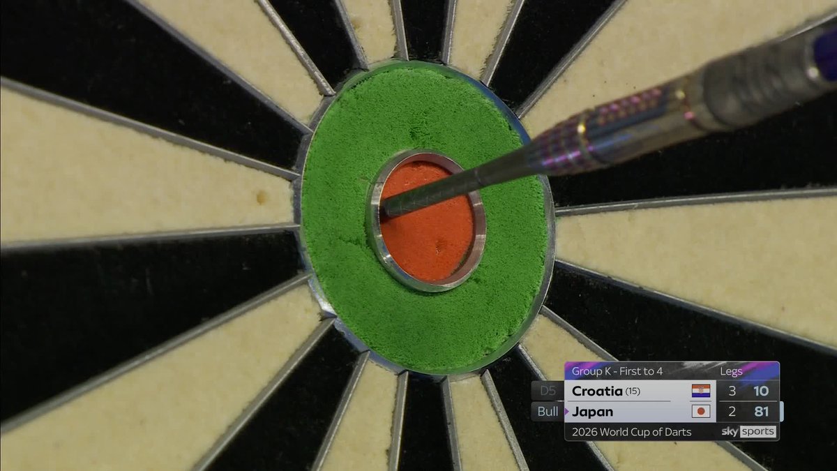A bullseye finish to take us to a decider from Japan 😮‍💨 📺 #WCOD26
