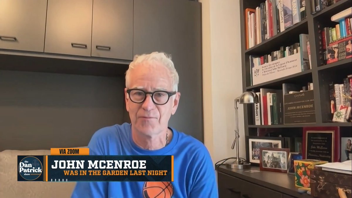 "Larry's (David) like, 'Let's get out of here, I can't handle this anymore!' I'm like, 'Larry, take a deep breath here!'" – John McEnroe on the atmosphere at MSG during the #Knicks' historic comeback win