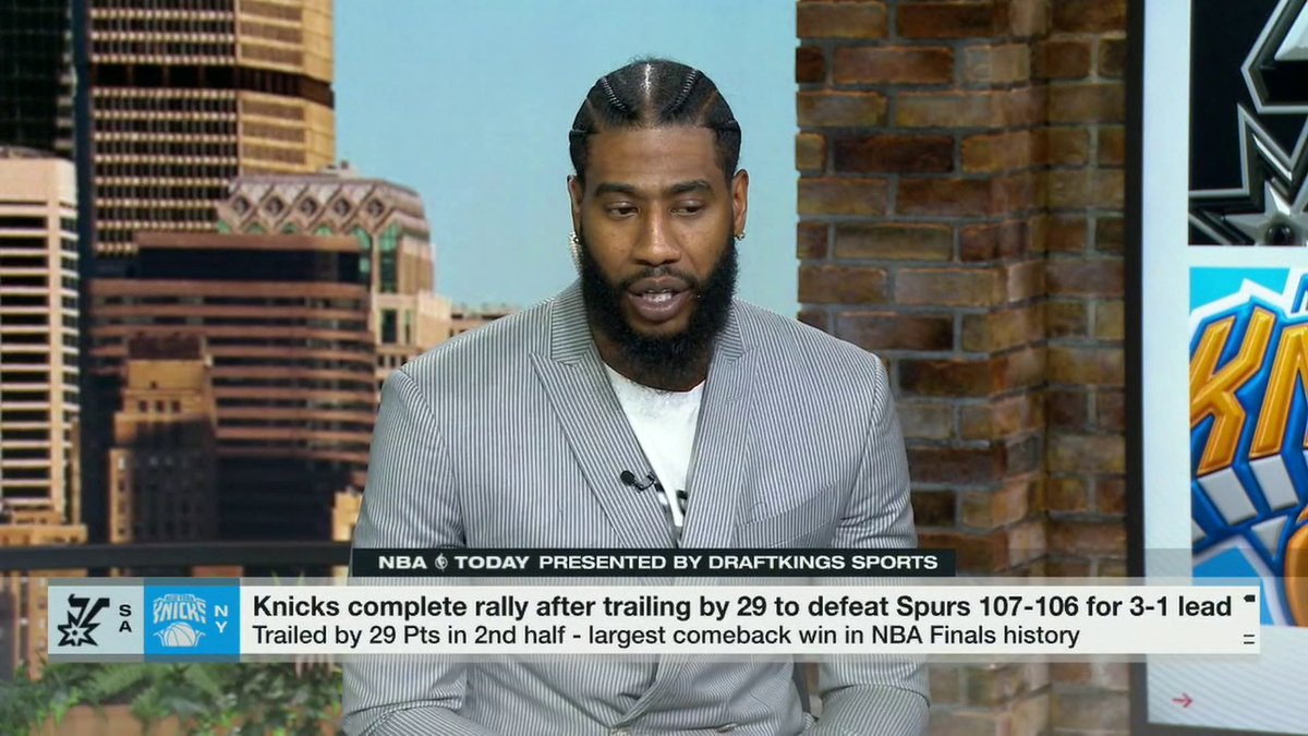 "I've never wanted to see a team win that bad." Knicks alumni Iman. is in awe of New York's improbable Game 4 comeback 👏