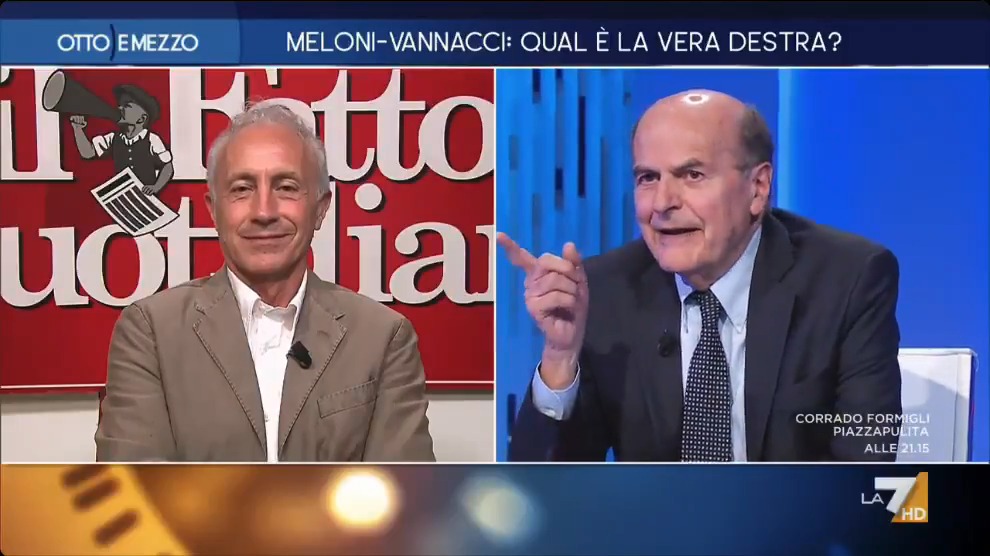 Bersani cita lo ZingareTTi di Vannacci: "Gli consiglio di cercare sul dizionario 'finocchi'. Troverà 'erbaceo mediterraneo'. È grave che parli dell'omosessualità come di un gusto" #ottoemezzo