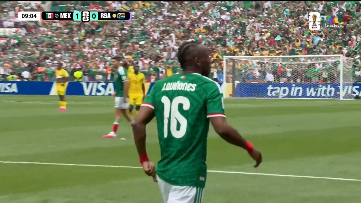 ¡Llega el primero! 🥹 Julián Quiñones rescata el balón y hace una diagonal al área para vencer a Williams y así hacer el primero gol de la Copa Mundial de la FIFA 2026™️… YA LO GANA MÉXICO #ElCanalDelMundial #CopaMundialFIFA #Somos26 #MiSelecciónAzteca #ElMundialXAzteca #YoLoVeoXAzteca 🔴 Los MEJORES partidos de la Copa Mundial de la FIFA 2026™️ TOTALMENTE GRATIS en y las APPs de Azteca Deportes y TV Azteca EN VIVO.
