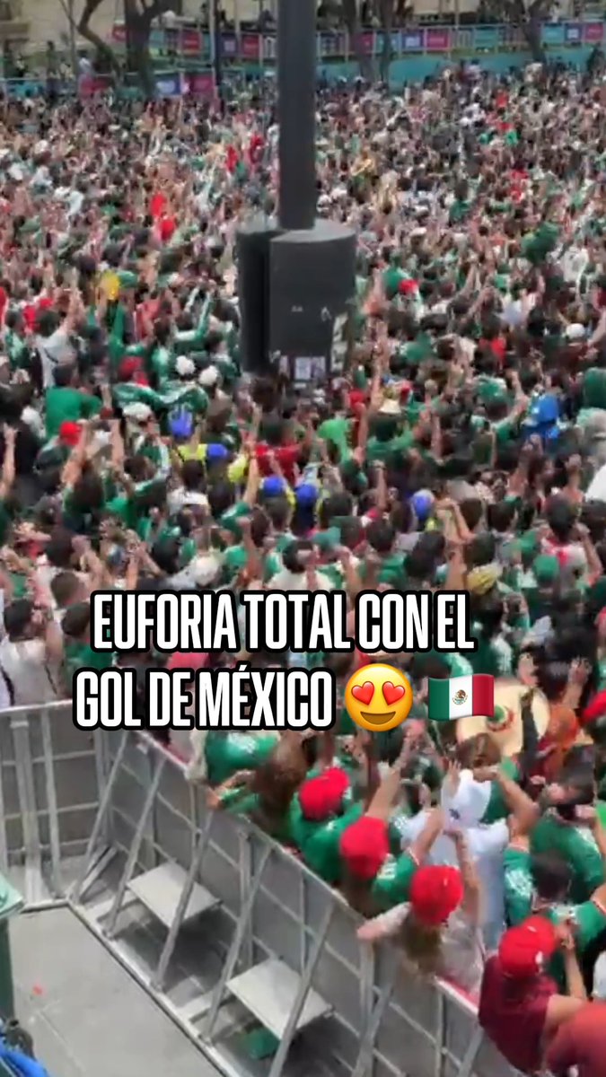 ESE GRITO QUE TANTO ESPERÁBAMOS 😍 🔊 🇲🇽 Así cientos mexicanos gritaron el GOOOOOL de Quiñones.