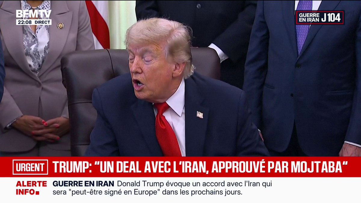 Donald Trump annonce “un deal avec l’Iran, approuvé par Mojtaba Khamenei”