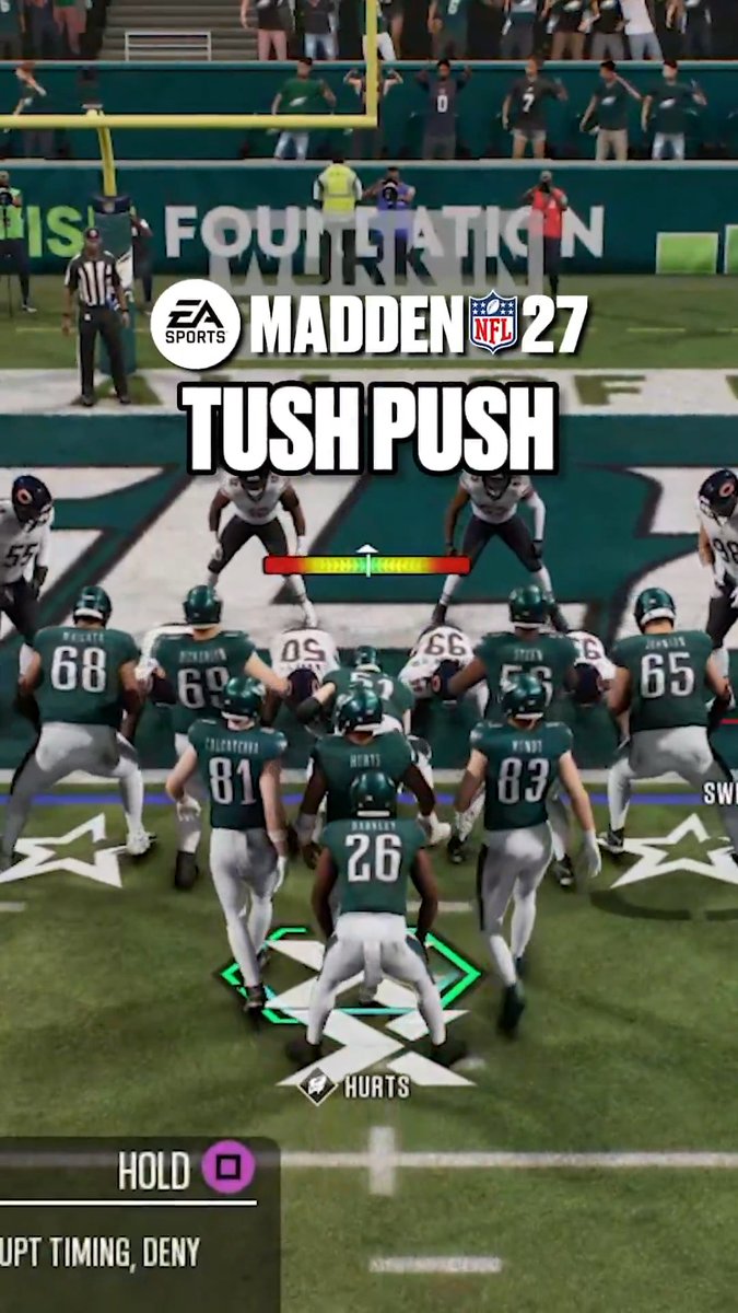 The Tush Push is officially in #Madden27 🍑🫷