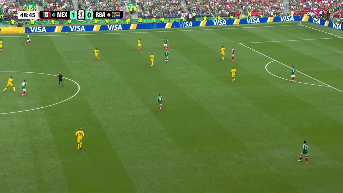 Bafana Bafana down to 10 men 🟥🇿🇦 Sithole is sent off after a challenge on Gutiérrez!