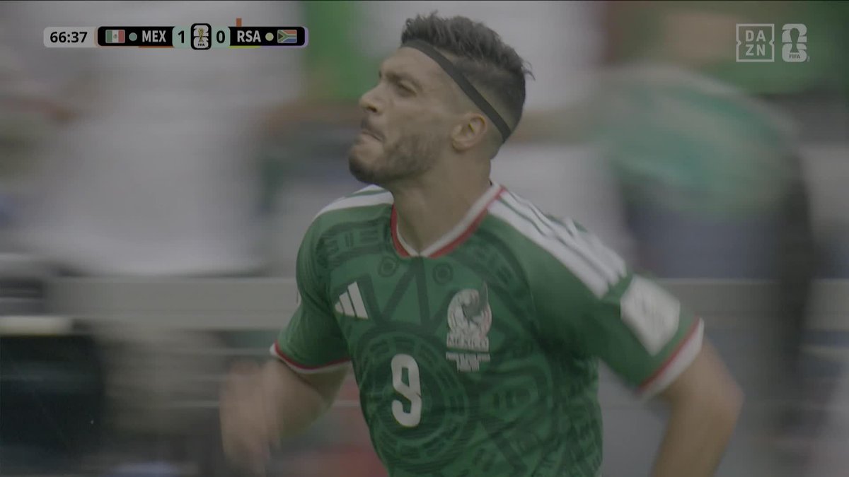これぞストライカー🇲🇽 ベテランは今大会も健在 ラウール・ヒメネスが頭で合わせる 🏆#FIFAワールドカップ グループA 🆚メキシコ×南アフリカ 📱#DAZN ライブ配信中 #本気で楽しむならDAZN