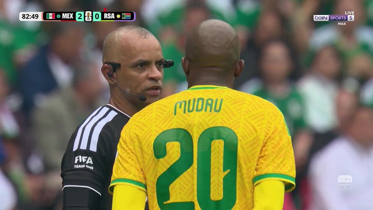 RED CARD 🟥 It goes from bad to worse for South Africa as Themba Zwane is sent off following the VAR review. #FIFAWorldCup | #beINWC26