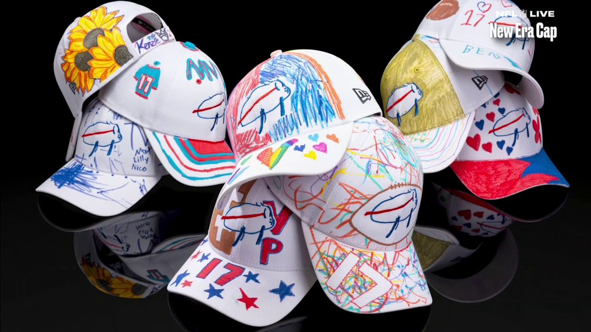 "I want to be known as a good football player, but that's a great human being right there. This allows me to show that off in a way that's authentic to me." Marty Smith sat down with Josh Allen and talked about the custom-designed hats he has worn, designed by the children at Oishei Children's Hospital in Buffalo ❤️