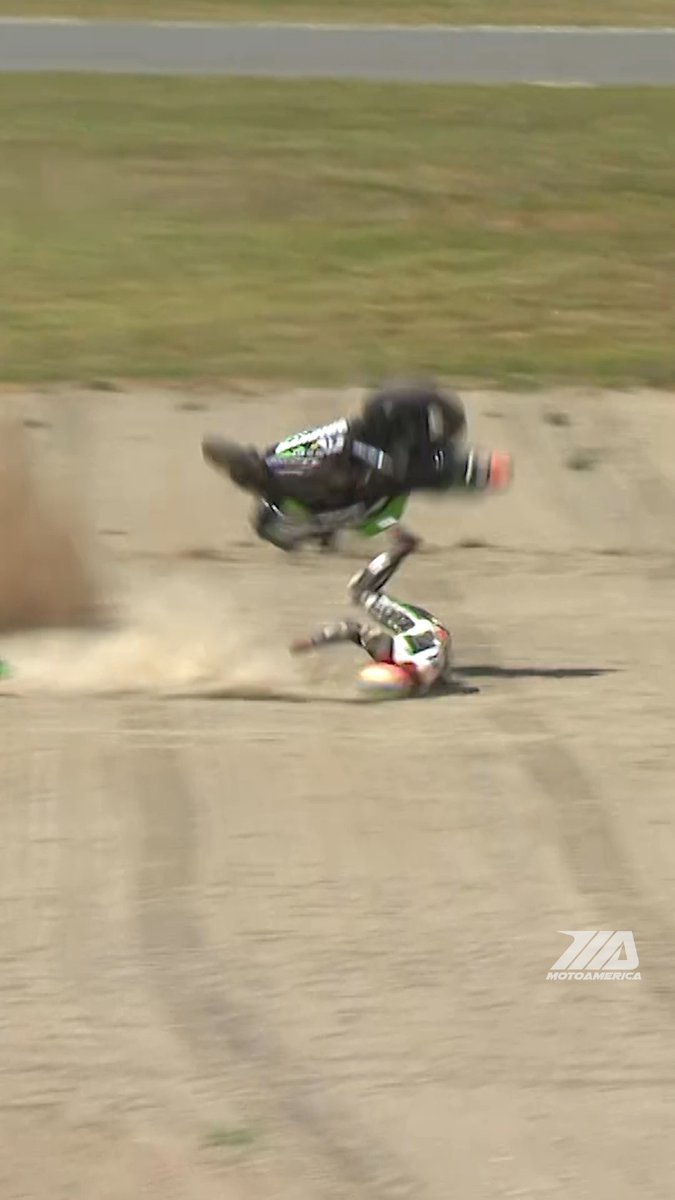 😱 Stefano Mesa had a massive crash at the Ridge, thankfully, he was not more seriously injured. 📁 2023 Rige Motorsports Park #motorcycle #motorsports #racing