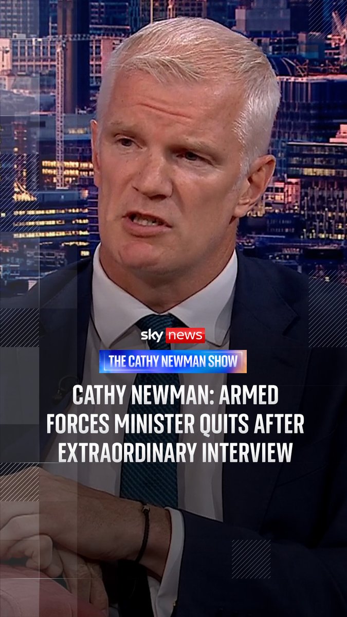 Sky's @CathyNewman reflects on the 'extraordinary' interview with former armed forces minister Al Carns, who resigned after coming on her show. Read more:
