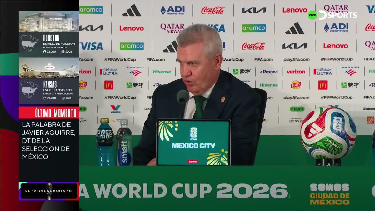 "LES PESÓ EL ESCENARIO" 🇲🇽🆚🇿🇦 Javier "Vasco" Aguirre analizó el partido inaugural de México y justificó el rendimiento de su equipo ante Sudáfrica por el #MundialEnDSPORTS. ¿Opiniones? #SeHablaAsiDSPORTS
