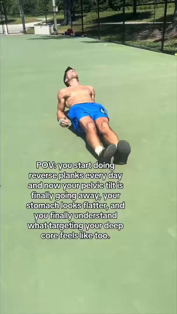 This Reverse Plank Fixes Your Posture INSTANTLY! #core