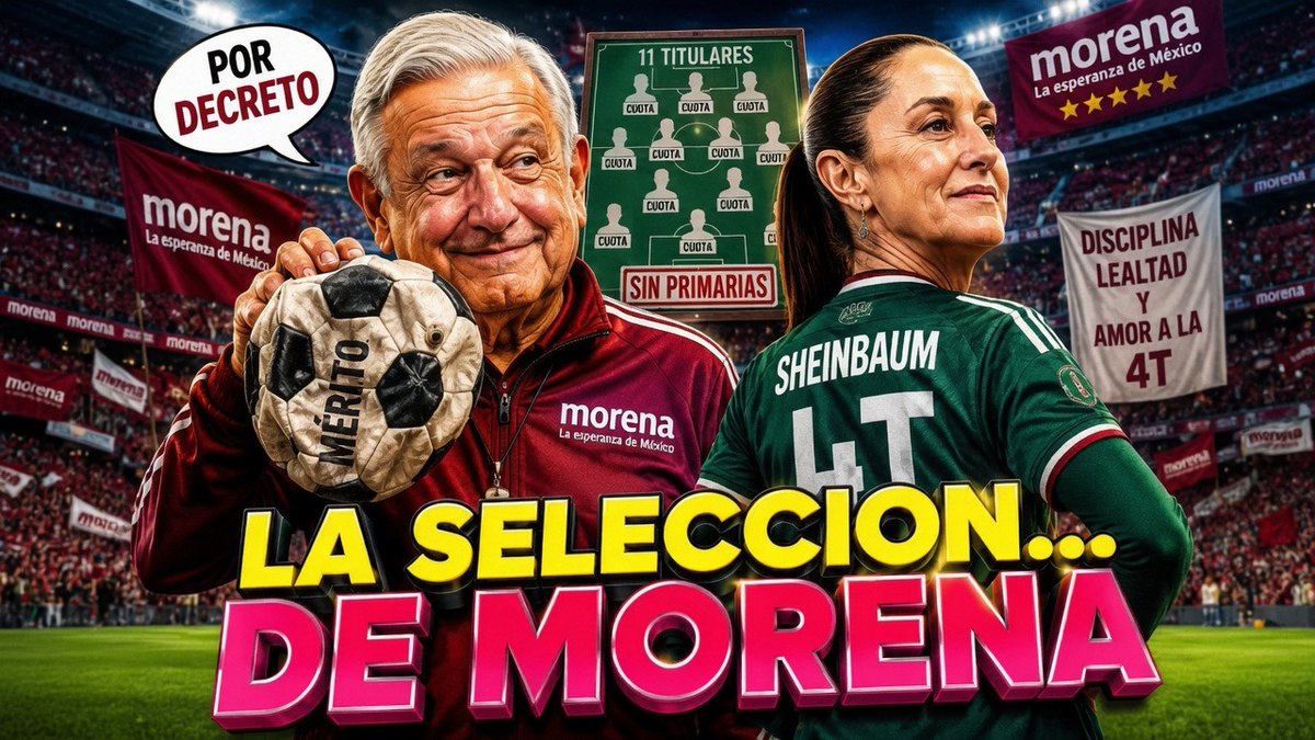 Si el gobierno fuera equipo de futbol, el "Cero Votos" sería el delantero fantasma y Harfuch en la defensa. ⚽️😂 Checa la alineación del equipo que jamás pierde (porque siempre apagan la luz del estadio). ¡Córre a ver el análisis táctico completo! 👇🔥 #Politicanciones #Sátira