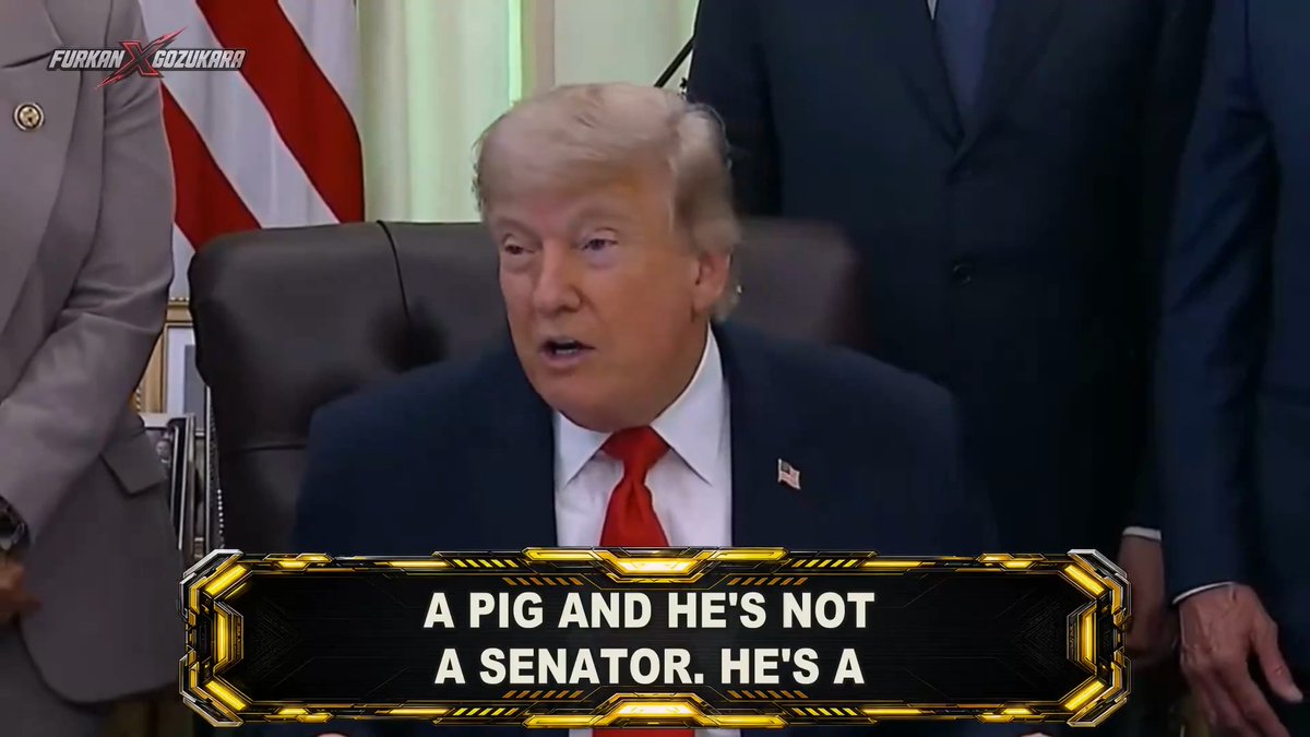 🚨 WTF?! Donald Trump completely loses his mind on live TV. He bizarrely calls a US Senate candidate a "pig" and a "con man" before rambling incoherently about lumberjacks. The US President is entirely incapable of maintaining a single coherent thought!