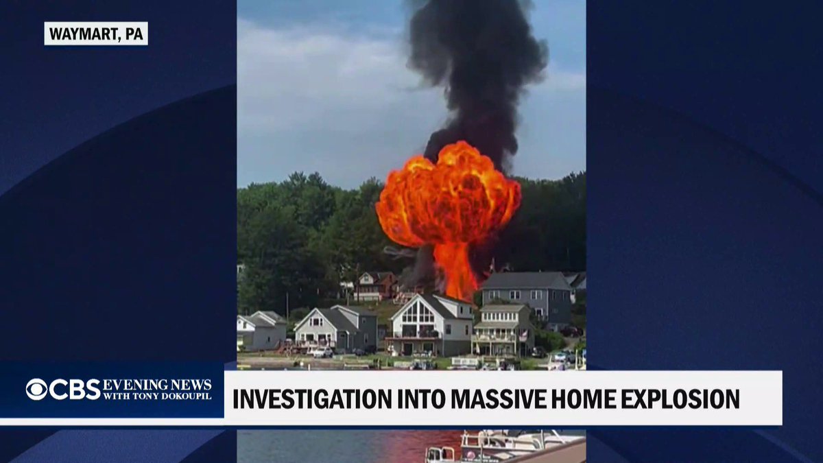 Three people were injured in a home explosion after officials say a suspected leak in an outside propane tank set off two other tanks.