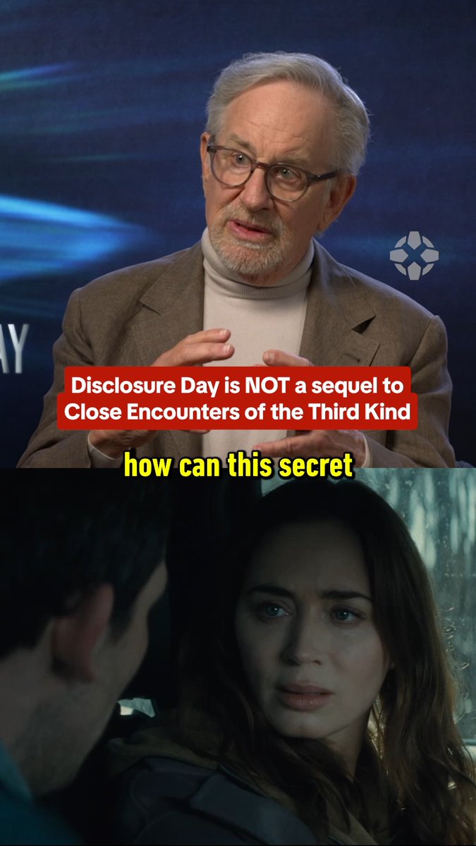 What if there WAS a Disclosure Day in Close Encounters of the Third Kind? Steven Spielberg discusses the main theme for his new film: