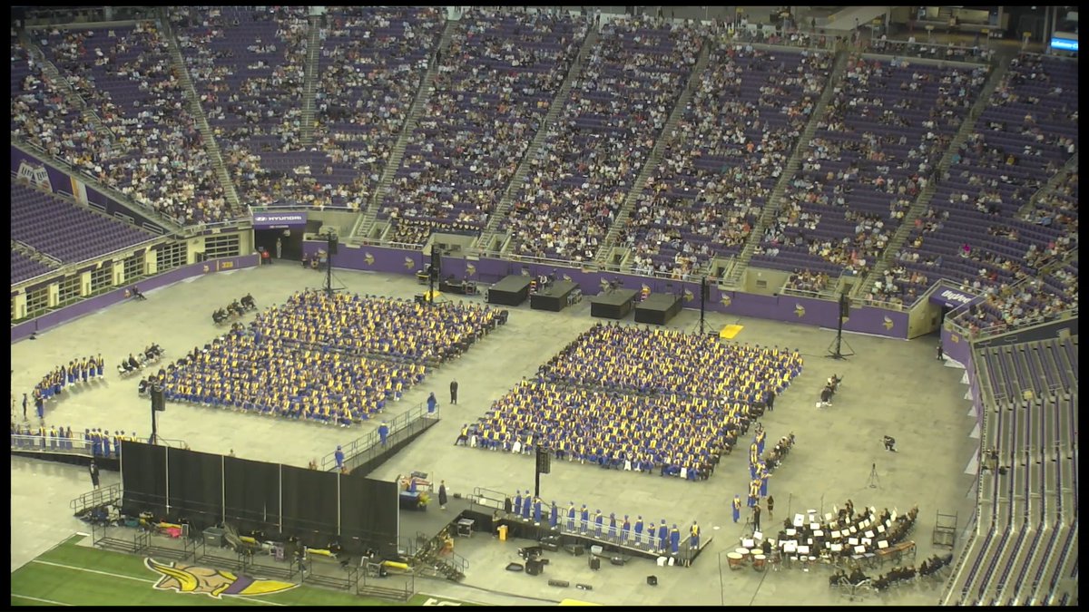 14 Graduations. 8 Days. Congratulations to all of the college and high school graduates who celebrated their accomplishments at U.S. Bank Stadium. It was an honor to host the celebrations for schools in our community! 🎓