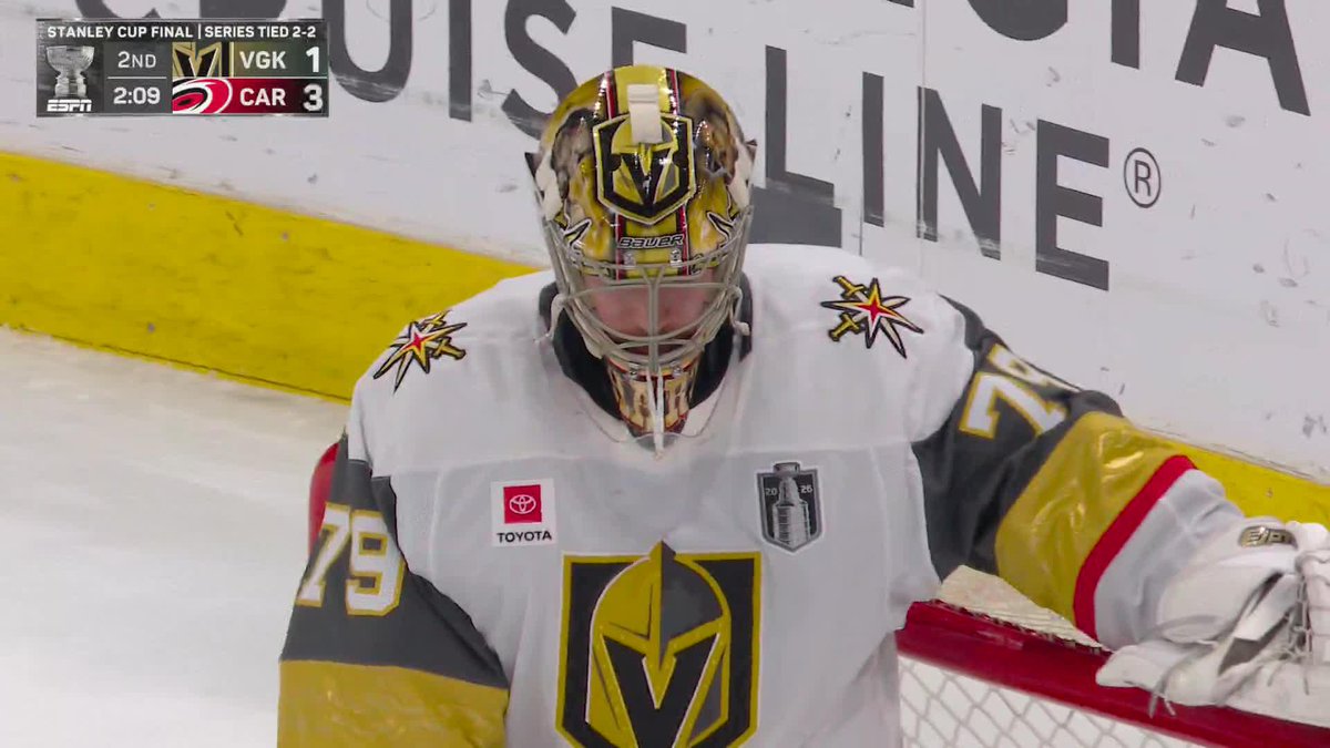OFF THE SKATE AND INTO THE NET 🚨 Sebastian Aho is on the scoresheet in the Stanley Cup Final‼️