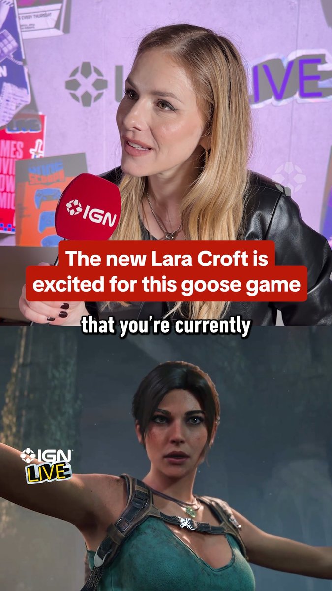 Alix Wilton Regan, the actress behind Lara Croft in Tomb Raider: Legacy of Atlantis, is very into An Eggstremely Hard Game! Presented by @evildead and Amazon Luna #ignsummerofgaming #ignlive
