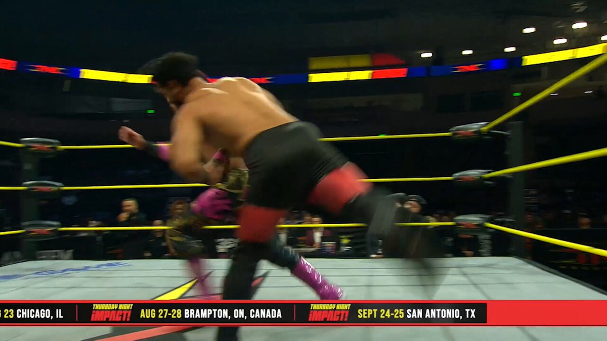 .KC Navarro takes out Mustafa Ali with a HUGE DDT! WATCH #TNAiMPACT on TNA+: