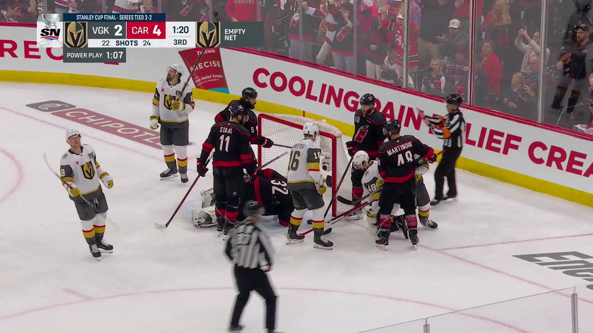 HUGE SAVE FROM THE BUS IN THE FINAL MINUTES!! 🚌 #StanleyCup
