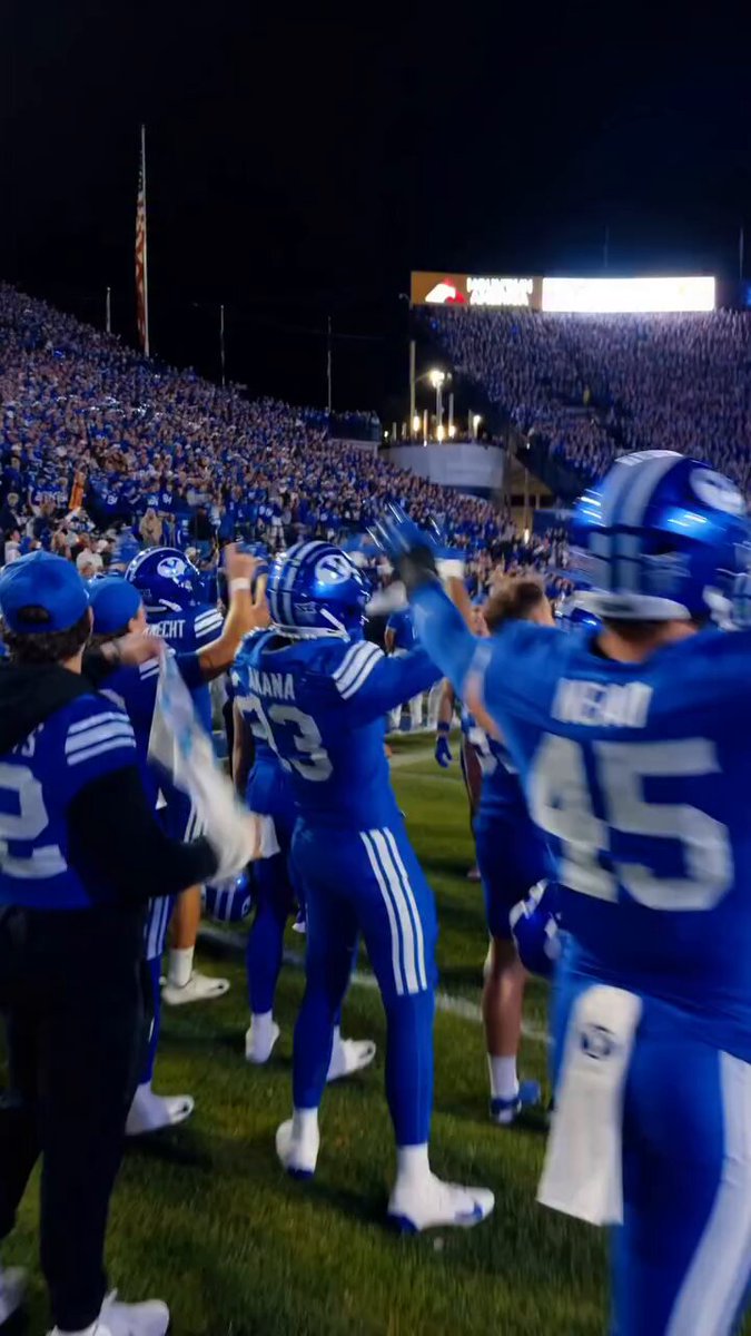 It’s crazy because Freddy hasn’t even seen a night game in Provo 👀 (🎥 @byufootball )
