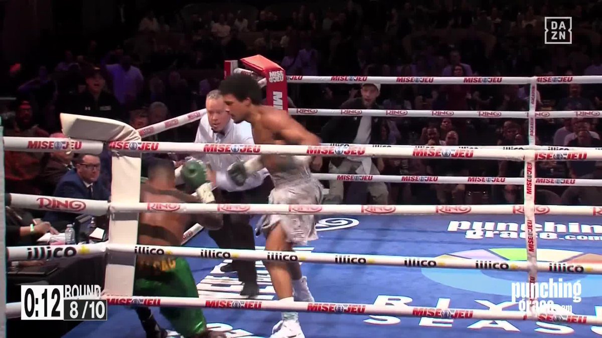 WAVED OFF IN THE FINAL SECONDS OF ROUND 8 OMG 🤯 #MathieuFalcao | LIVE NOW on DAZN ▪️