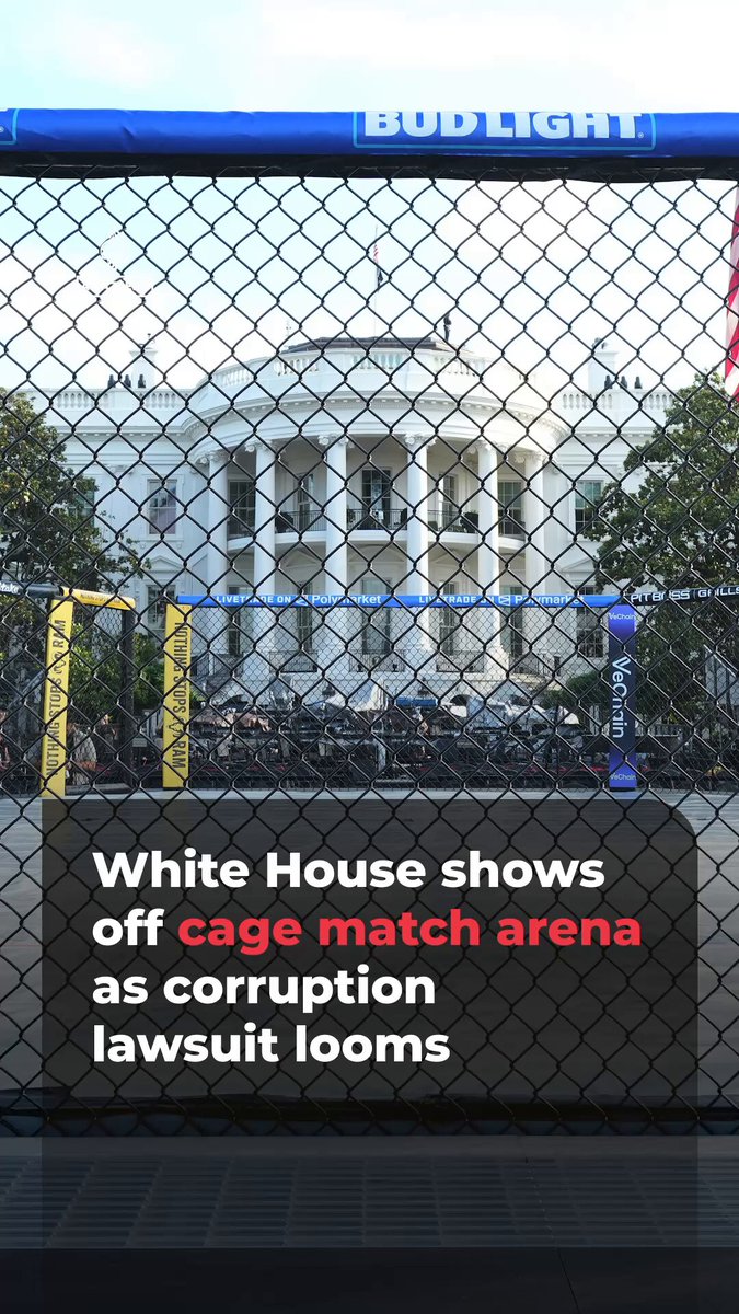White House officials previewed the grounds for a planned cage match marking US President Donald Trump’s 80th birthday on Sunday. A lawsuit is being considered to block the event, citing concerns over corruption and impropriety.