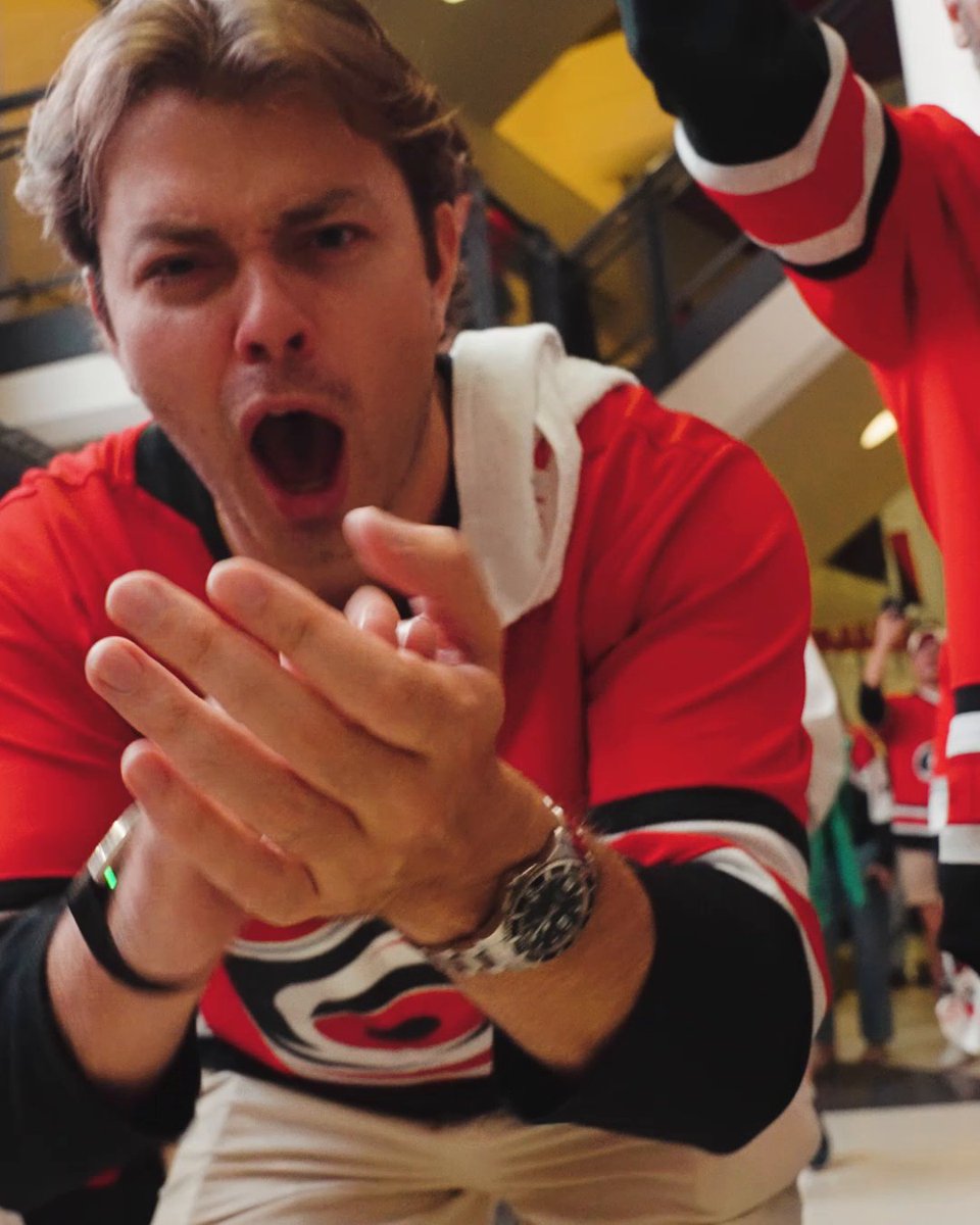 CAROLINA IS SO FIRED UP RIGHT NOW 😤 #StanleyCup