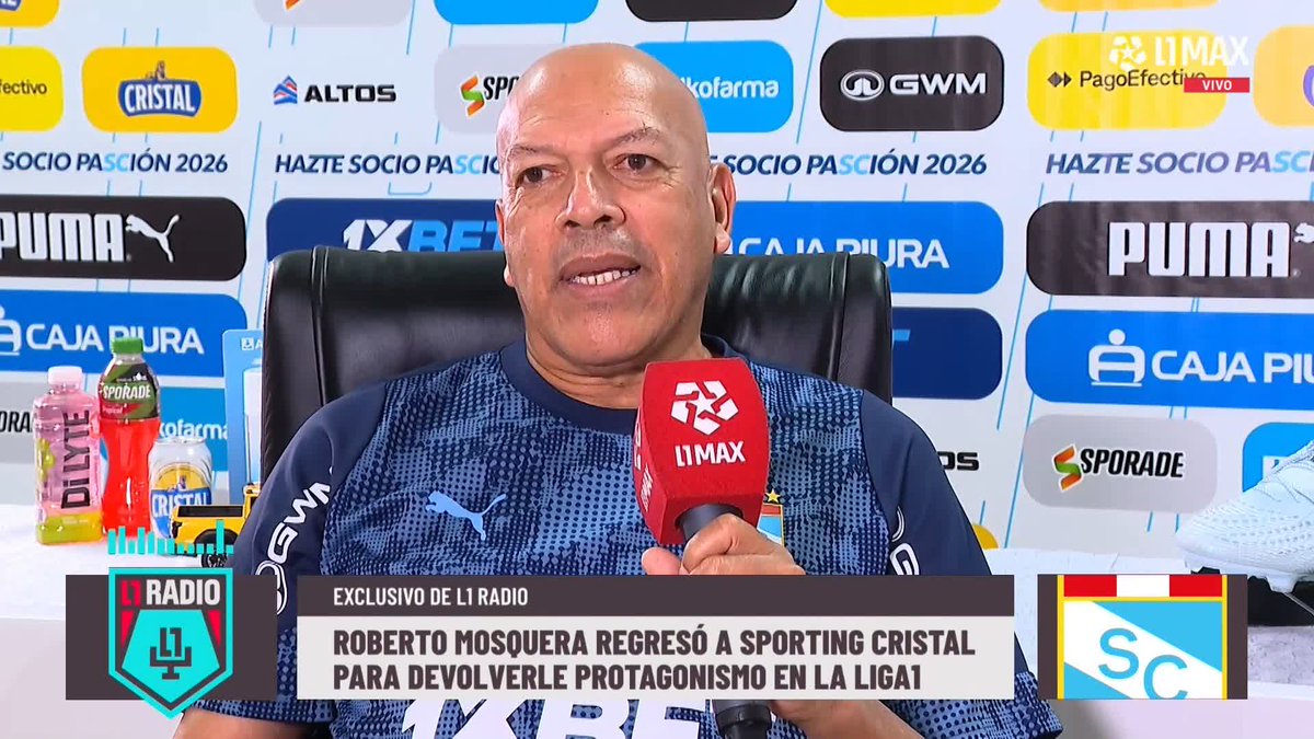 🎙️Roberto Mosquera: "Tengo 2 días de entrenamiento y la gente ya quiere que le diga en que puesto voy a dejar a Cristal". "Yo he estudiado psicología deportiva y tengo que ver cómo está cada uno". #L1Radio 📺 Conoce cómo ver L1MAX en vivo 👉